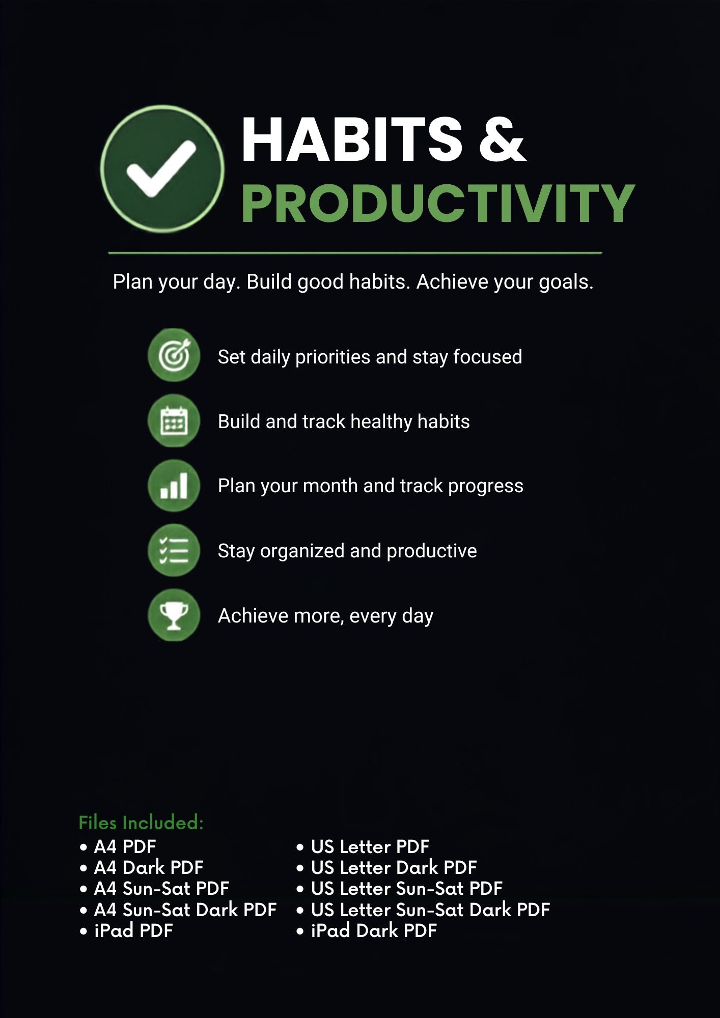 ✅ Habits & Productivity
