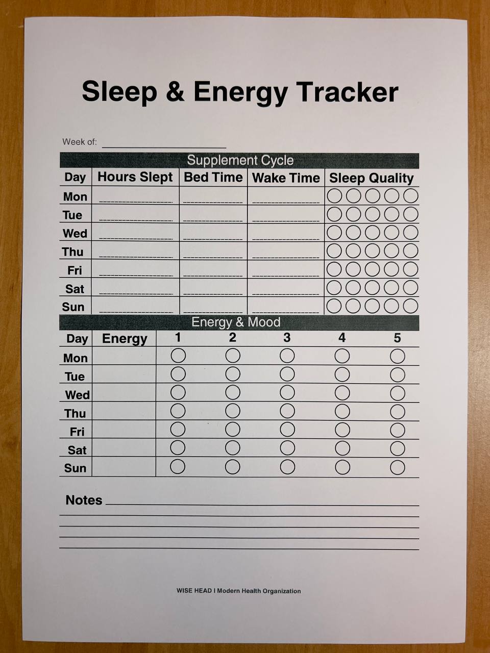 Sleep & Energy Tracker