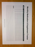 Monthly Medication & Supplement Tracker